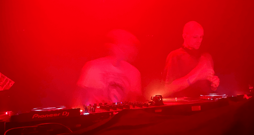 Two DJs in the club